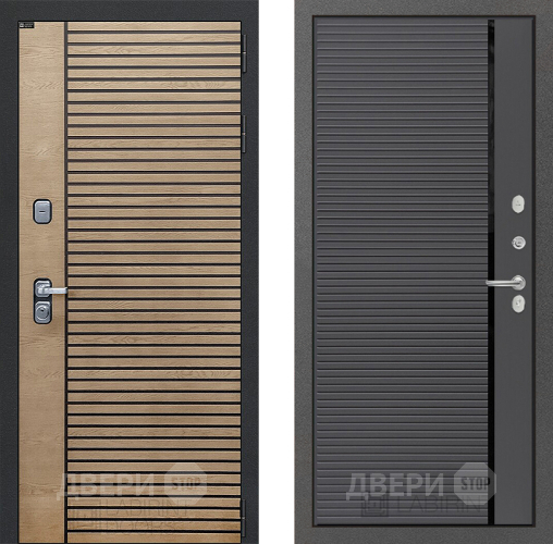 Входная металлическая Дверь Лабиринт (LABIRINT) Ritm 22 Графит софт в Красноармейске