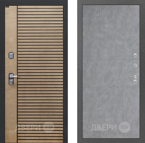Входная металлическая Дверь Лабиринт (LABIRINT) Ritm 21 Бетон светлый в Красноармейске