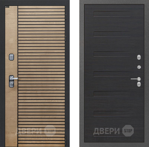 Входная металлическая Дверь Лабиринт (LABIRINT) Ritm 14 Эковенге поперечный в Красноармейске