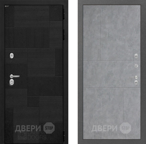 Входная металлическая Дверь Лабиринт (LABIRINT) Pazl 21 Бетон светлый в Красноармейске