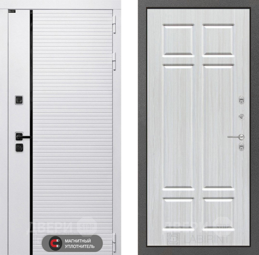 Входная металлическая Дверь Лабиринт (LABIRINT) Royal 08 Кристалл вуд в Красноармейске