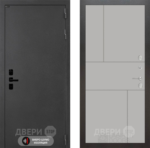 Входная металлическая Дверь Лабиринт (LABIRINT) Acustic 21 Грей софт в Красноармейске