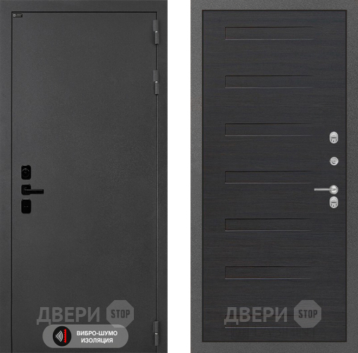 Входная металлическая Дверь Лабиринт (LABIRINT) Acustic 14 Эковенге поперечный в Красноармейске