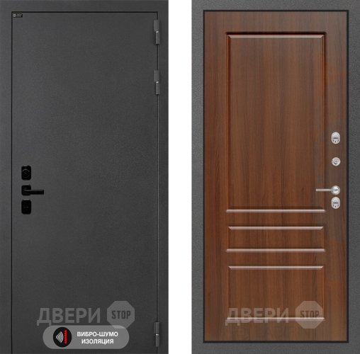 Входная металлическая Дверь Лабиринт (LABIRINT) Acustic 03 Орех бренди в Красноармейске