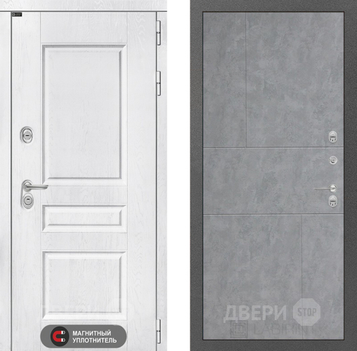 Входная металлическая Дверь Лабиринт (LABIRINT) Versal 21 Бетон светлый в Красноармейске