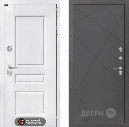 Дверь Лабиринт (LABIRINT) Versal 24 Графит софт в Красноармейске