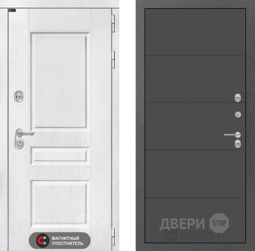 Дверь Лабиринт (LABIRINT) Versal 13 Графит софт в Красноармейске