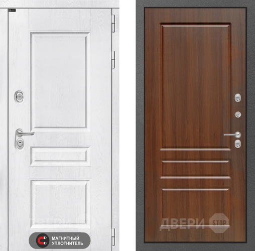 Входная металлическая Дверь Лабиринт (LABIRINT) Versal 03 Орех бренди в Красноармейске