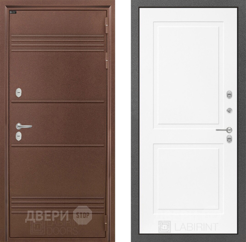 Дверь Лабиринт (LABIRINT) Термо Лайт 11 Белый софт в Красноармейске