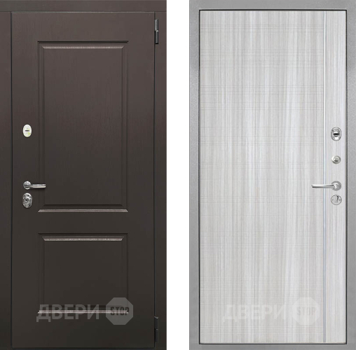 Входная металлическая Дверь Интекрон (INTECRON) Кампо В-07 с молдингом Сандал белый в Красноармейске