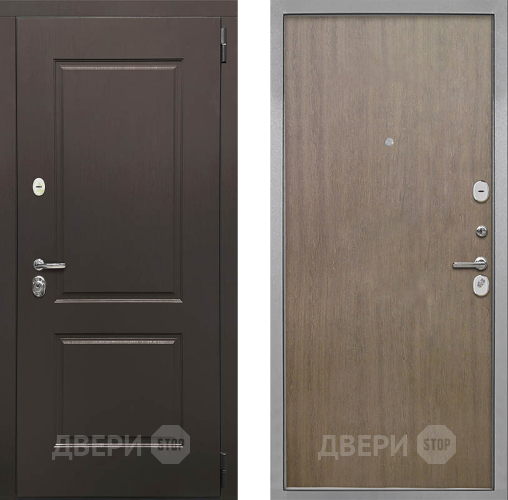 Входная металлическая Дверь Интекрон (INTECRON) Кампо Гладкая шпон Венге коричневый в Красноармейске