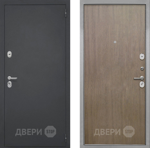 Входная металлическая Дверь Интекрон (INTECRON) Гектор Гладкая шпон Венге коричневый в Красноармейске