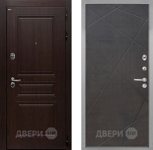 Входная металлическая Дверь Интекрон (INTECRON) Брайтон Тиковое Дерево Лучи-М Венге распил кофе в Красноармейске