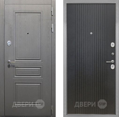 Входная металлическая Дверь Интекрон (INTECRON) Брайтон Графит ФЛ-295 Лофт черный в Красноармейске