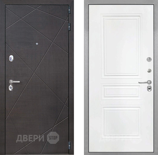 Входная металлическая Дверь Интекрон (INTECRON) Сенатор Лучи ФЛ-243 Белый матовый в Красноармейске