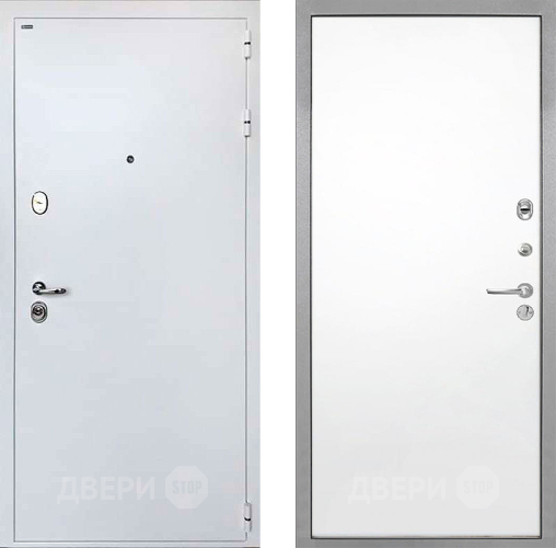 Входная металлическая Дверь Интекрон (INTECRON) Колизей White Гладкая Силк Сноу в Красноармейске