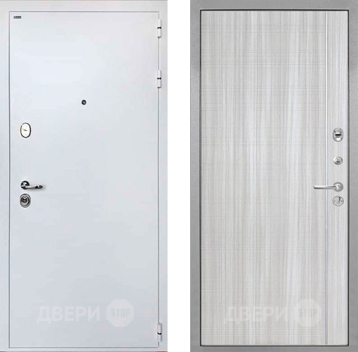 Входная металлическая Дверь Интекрон (INTECRON) Колизей White В-07 с молдингом Сандал белый в Красноармейске
