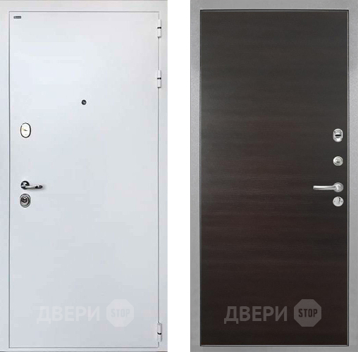 Входная металлическая Дверь Интекрон (INTECRON) Колизей White Гладкая Эковенге поперечный в Красноармейске