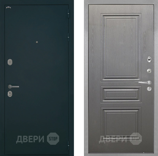 Входная металлическая Дверь Интекрон (INTECRON) Греция ФЛ-243 Графит вуд дуб в Красноармейске
