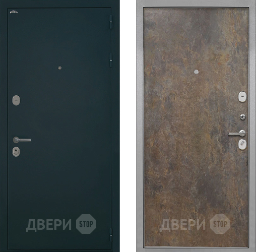 Входная металлическая Дверь Интекрон (INTECRON) Греция Гладкая Гранж в Красноармейске