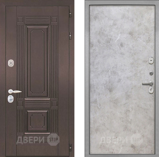 Входная металлическая Дверь Интекрон (INTECRON) Италия Гладкая Мрамор светлый в Красноармейске