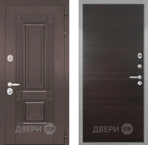 Входная металлическая Дверь Интекрон (INTECRON) Италия Гладкая Эковенге поперечный в Красноармейске