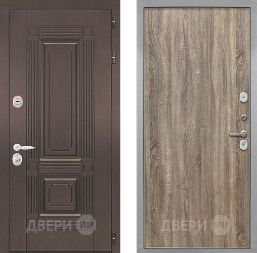 Входная металлическая Дверь Интекрон (INTECRON) Италия Гладкая Дуб турин в Красноармейске