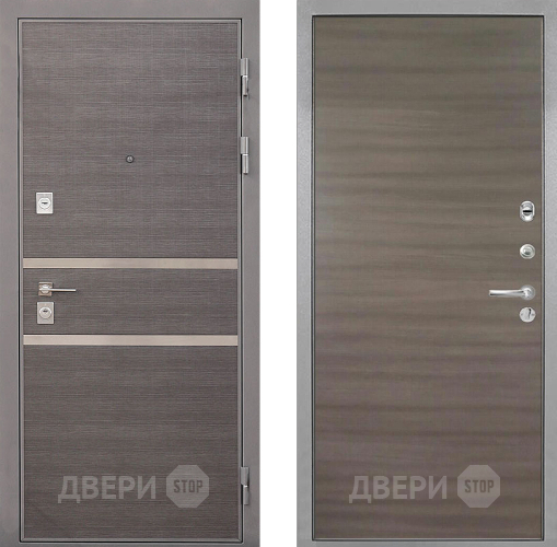 Входная металлическая Дверь Интекрон (INTECRON) Неаполь Гладкая Дуб тоскано поперечный в Красноармейске