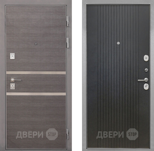 Входная металлическая Дверь Интекрон (INTECRON) Неаполь ФЛ-295 Лофт черный в Красноармейске