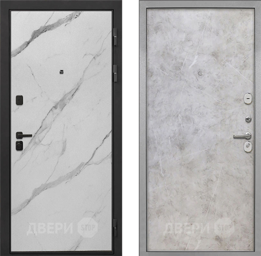 Дверь Интекрон (INTECRON) Профит Black Мрамор Арктик Гладкая Мрамор светлый в Красноармейске