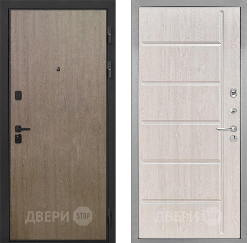Входная металлическая Дверь Интекрон (INTECRON) Профит Black Венге Коричневый ФЛ-102 Сосна белая в Красноармейске