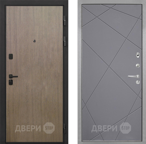 Входная металлическая Дверь Интекрон (INTECRON) Профит Black Венге Коричневый Лучи-М Графит софт в Красноармейске