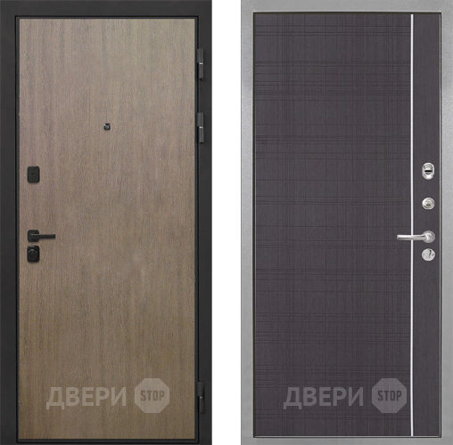 Входная металлическая Дверь Интекрон (INTECRON) Профит Black Венге Коричневый В-07 с молдингом Венге в Красноармейске