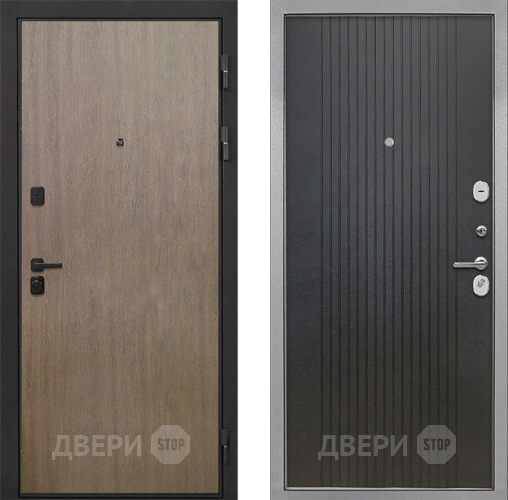 Входная металлическая Дверь Интекрон (INTECRON) Профит Black Венге Коричневый ФЛ-295 Лофт черный в Красноармейске