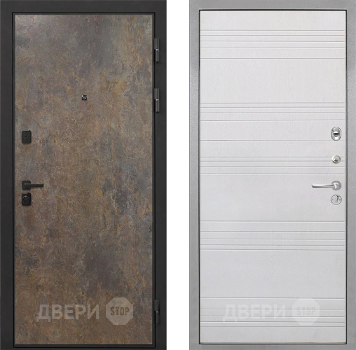 Дверь Интекрон (INTECRON) Профит Black Гранж ФЛ-316 Белый ясень в Красноармейске