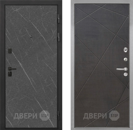 Входная металлическая Дверь Интекрон (INTECRON) Профит Black Гранит Лава Оникс Лучи-М Венге распил кофе в Красноармейске