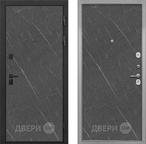 Входная металлическая Дверь Интекрон (INTECRON) Профит Black Гранит Лава Оникс Гладкая Гранит лава оникс в Красноармейске