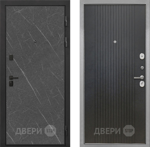 Входная металлическая Дверь Интекрон (INTECRON) Профит Black Гранит Лава Оникс ФЛ-295 Лофт черный в Красноармейске