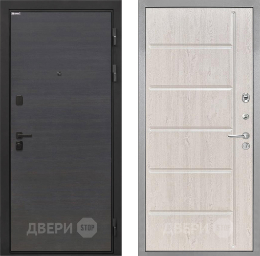 Входная металлическая Дверь Интекрон (INTECRON) Профит Black Эковенге ФЛ-102 Сосна белая в Красноармейске