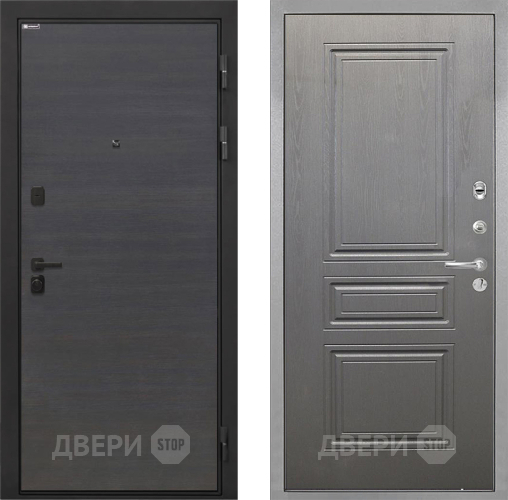 Входная металлическая Дверь Интекрон (INTECRON) Профит Black Эковенге ФЛ-243 Графит вуд дуб в Красноармейске