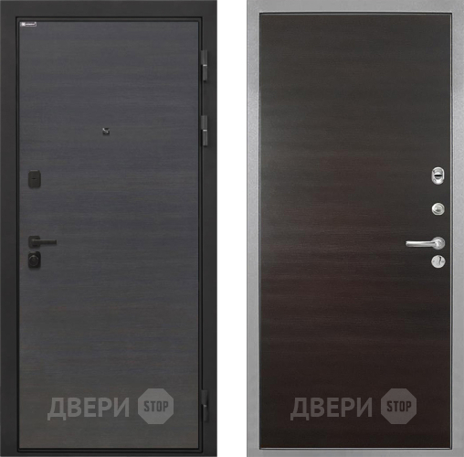 Дверь Интекрон (INTECRON) Профит Black Эковенге Гладкая Эковенге поперечный в Красноармейске
