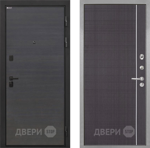 Входная металлическая Дверь Интекрон (INTECRON) Профит Black Эковенге В-07 с молдингом Венге в Красноармейске
