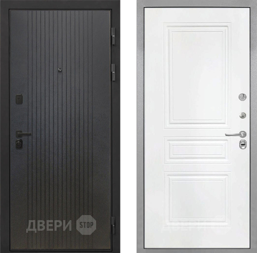 Входная металлическая Дверь Интекрон (INTECRON) Профит Black ФЛ-295 ФЛ-243 Белый матовый в Красноармейске
