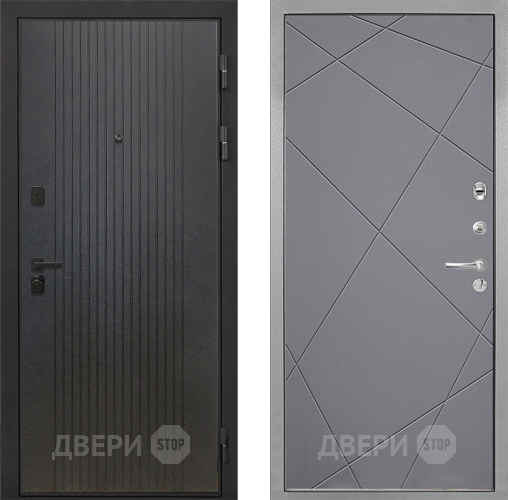 Дверь Интекрон (INTECRON) Профит Black ФЛ-295 Лучи-М Графит софт в Красноармейске