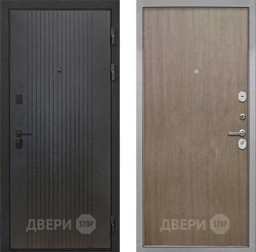 Входная металлическая Дверь Интекрон (INTECRON) Профит Black ФЛ-295 Гладкая шпон Венге коричневый в Красноармейске