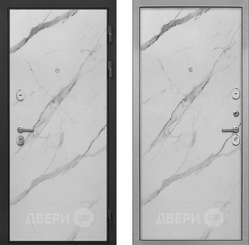 Входная металлическая Дверь Интекрон (INTECRON) Гектор Мрамор Арктик Гладкая Мрамор натуральный арктик в Красноармейске