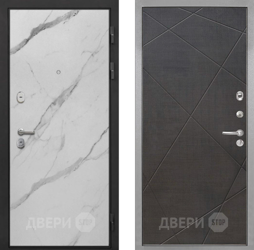 Входная металлическая Дверь Интекрон (INTECRON) Гектор Мрамор Арктик Лучи-М Венге распил кофе в Красноармейске