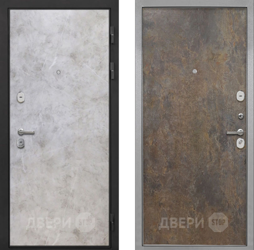 Входная металлическая Дверь Интекрон (INTECRON) Гектор Мрамор Светлый Гладкая Гранж в Красноармейске