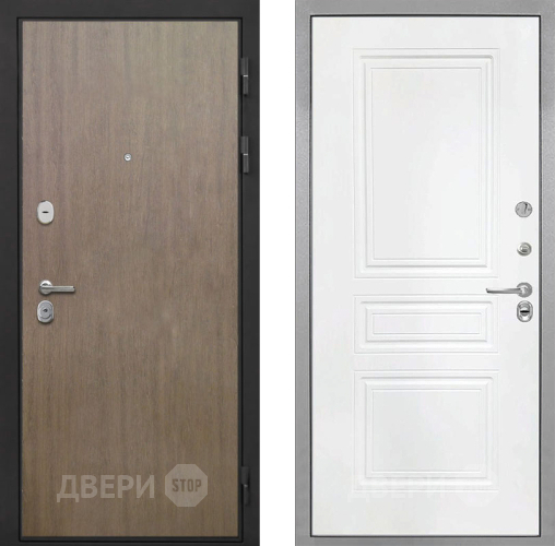 Дверь Интекрон (INTECRON) Гектор Венге Коричневый ФЛ-243 Белый матовый в Красноармейске