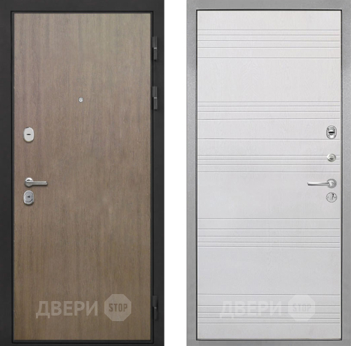 Входная металлическая Дверь Интекрон (INTECRON) Гектор Венге Коричневый ФЛ-316 Белый ясень в Красноармейске